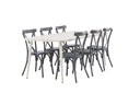 Garten Essgruppe Livious – 7-teiliges Gartenmöbel-Set für bis zu 6 Personen