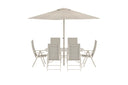 Garten Essgruppe Toulouse – 8-teiliges Gartenmöbel-Set in Beige