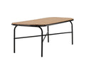 Garten Esstisch Lumo - 200x90 cm mit Akazien-Tischplatte in Naturoptik