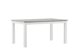 Garten Esstisch Ravello - Ausziehbar von 152 auf 210 cm mit weißem Aluminiumgestell