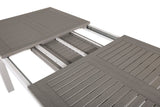Garten Esstisch Ravello - Ausziehbar von 152 auf 210 cm mit weißem Aluminiumgestell