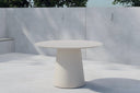 Garten Esstisch Solea - Ø 120cm aus Aluminium in Schwarz oder Beige