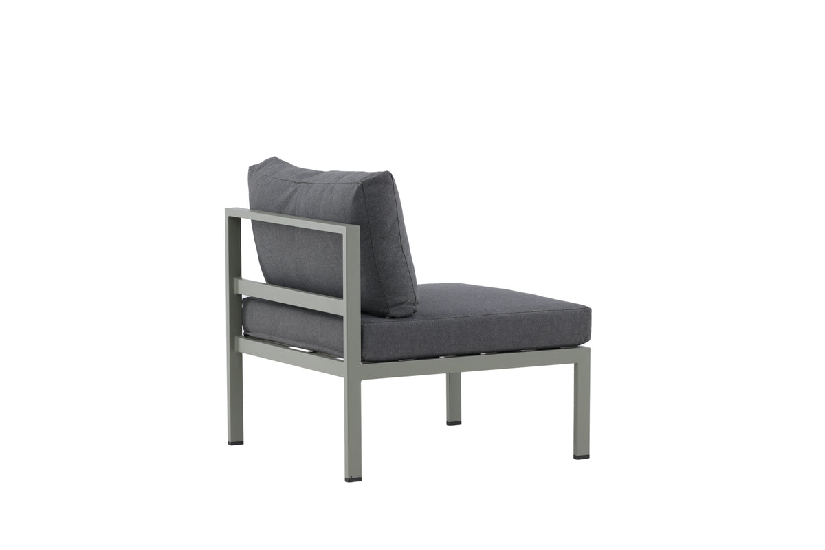 Garten Loungesessel Borelio - Outdoor-Sessel aus Aluminium & Stoff