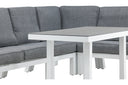 Garten Loungeset Adam – mit Tisch aus Aluminium & Glas