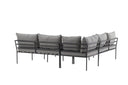 Garten Loungeset Felicita – Ecksofa mit 4 Sitzplätzen und Couchtisch