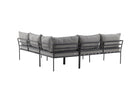 Garten Loungeset Felicita – Ecksofa mit 4 Sitzplätzen und Couchtisch