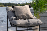Garten Loungeset Marvella – 4-teiliges Outdoor-Sofa-Set in Schwarz mit Polstern