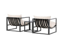 Garten Loungeset Naomi – mit Glastisch & wetterfesten Kissen