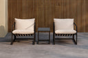 Garten Loungeset Naomi – mit Glastisch & wetterfesten Kissen