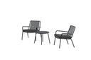 Garten Loungeset Ravo – 3-teiliges Set mit Stühlen & Tisch