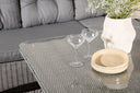 Garten Loungeset Samui – aus Aluminium & Polyrattan mit Glas-Couchtisch