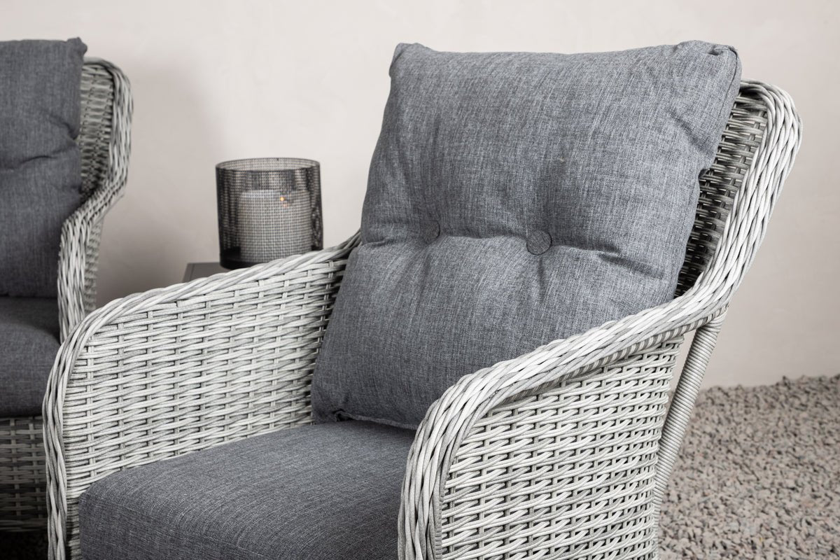 Garten Sofa-Set Ravion – 4-teilig mit Tisch in Grau