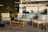 Gartenstuhl Conny - aus Rattan in Naturoptik inkl. Kissen