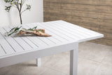 Gartentisch Nohani - ausziehbarer Esstisch gefertigt aus robustem Aluminium