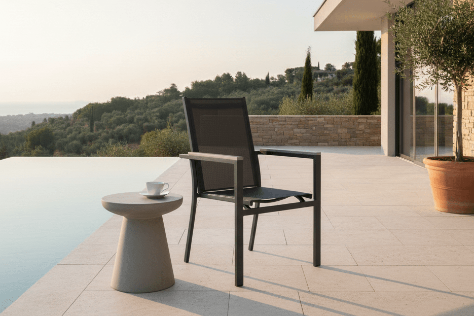 2-piece set - garden chair Andreas made of Textilene/aluminum