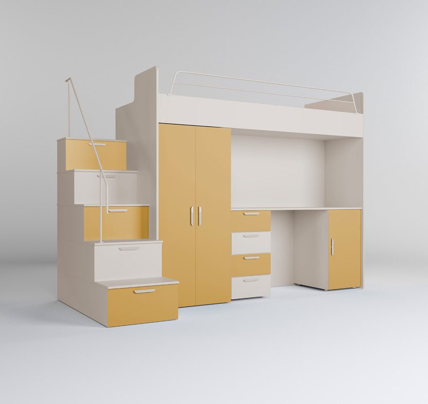 Children's loft bed Dream matte surface