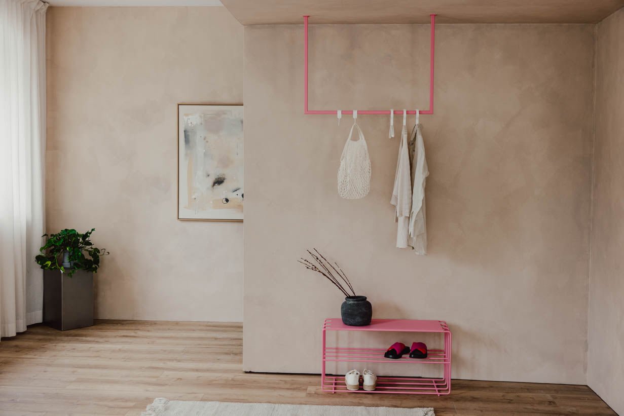 Garderobe/Kleiderstange Rubi – Hängendes Design aus Stahl