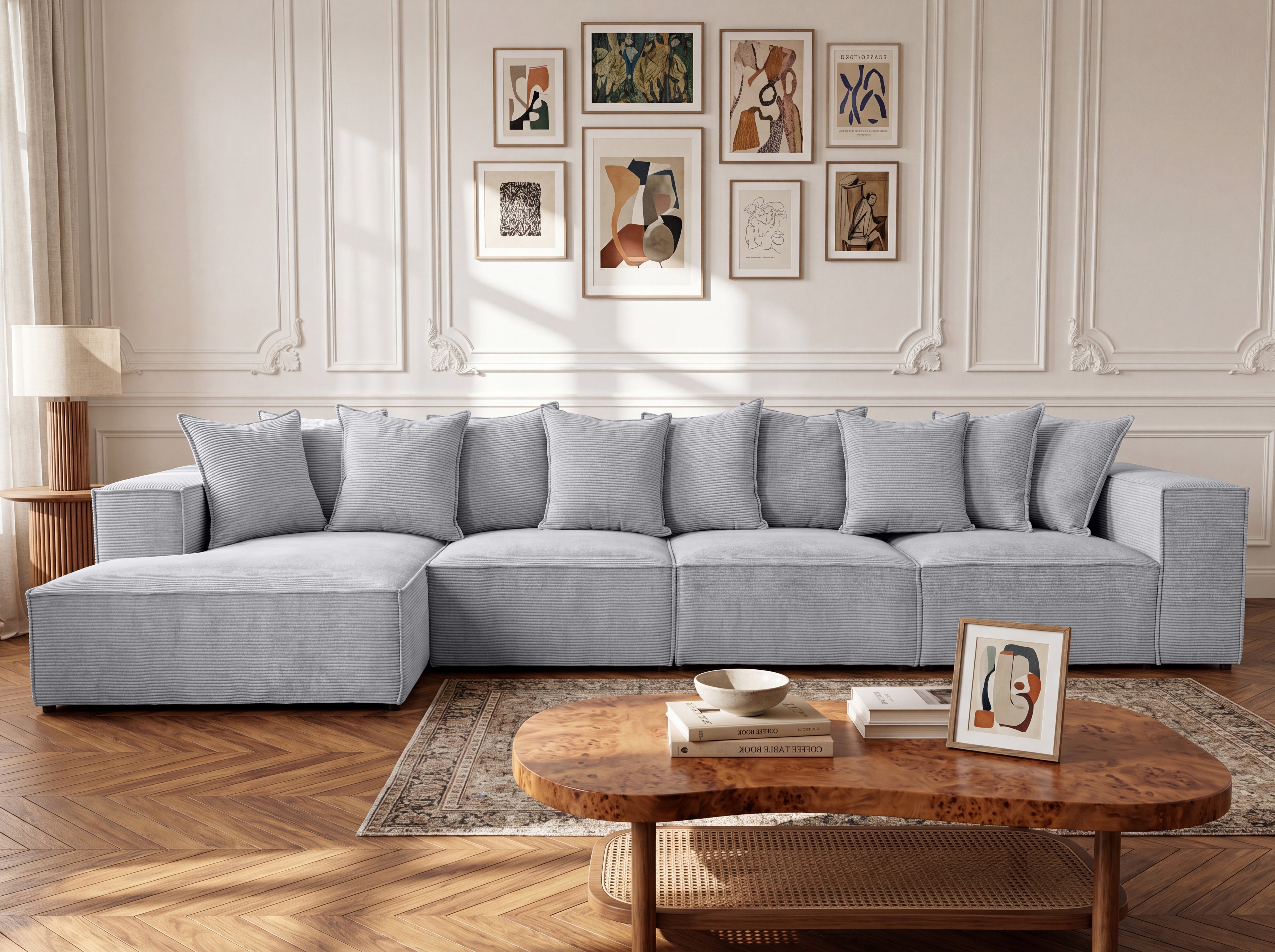 Designer Sofa Largo L Maxi in Cord