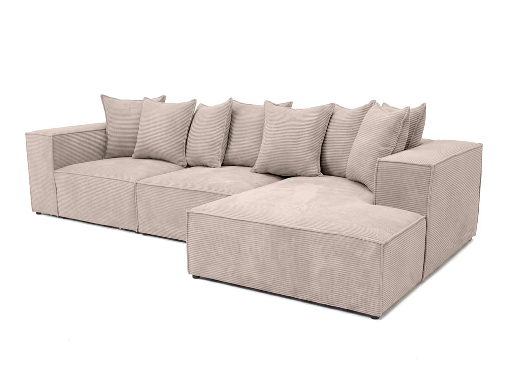 Designer Sofa Largo L in Corduroy