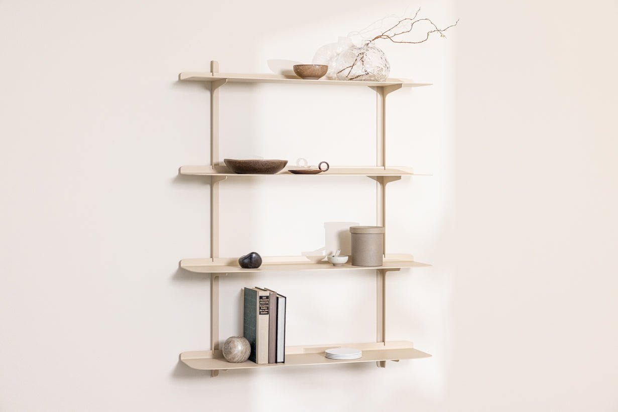 Wall Shelf Linara – Minimalist Metal Shelf with up to 4 Shelves