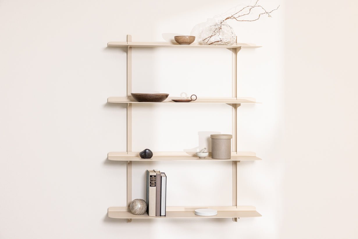 Wall Shelf Linara – Minimalist Metal Shelf with up to 4 Shelves