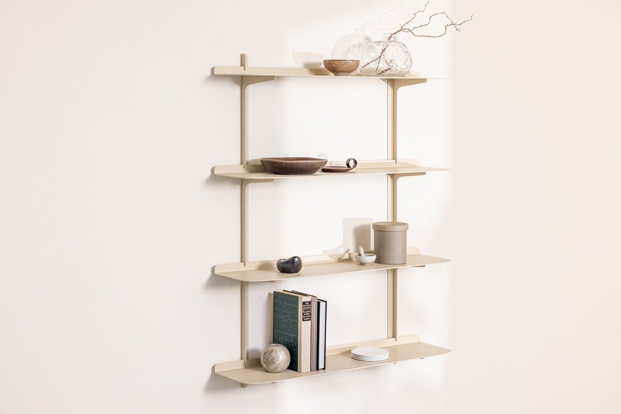 Wall Shelf Linara – Minimalist Metal Shelf with up to 4 Shelves