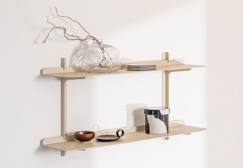 Wall Shelf Linara – Minimalist Metal Shelf with up to 4 Shelves