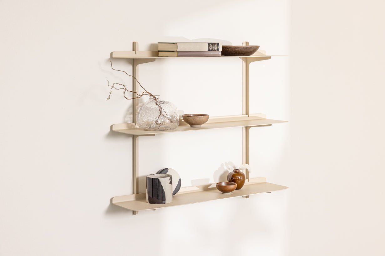 Wall Shelf Linara – Minimalist Metal Shelf with up to 4 Shelves