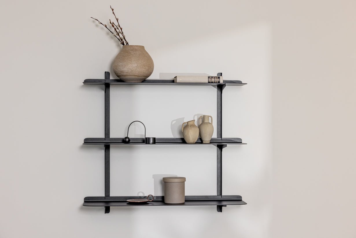 Wall Shelf Linara – Minimalist Metal Shelf with up to 4 Shelves