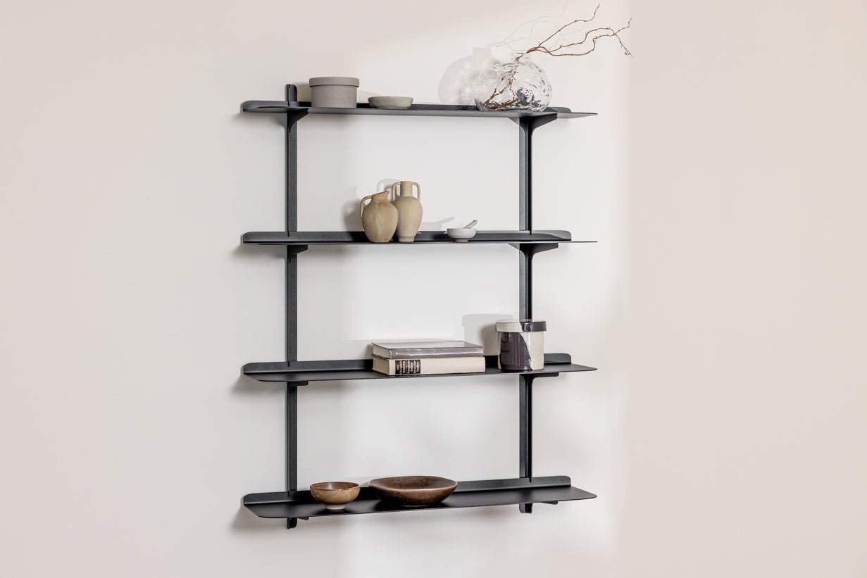 Wall Shelf Linara – Minimalist Metal Shelf with up to 4 Shelves