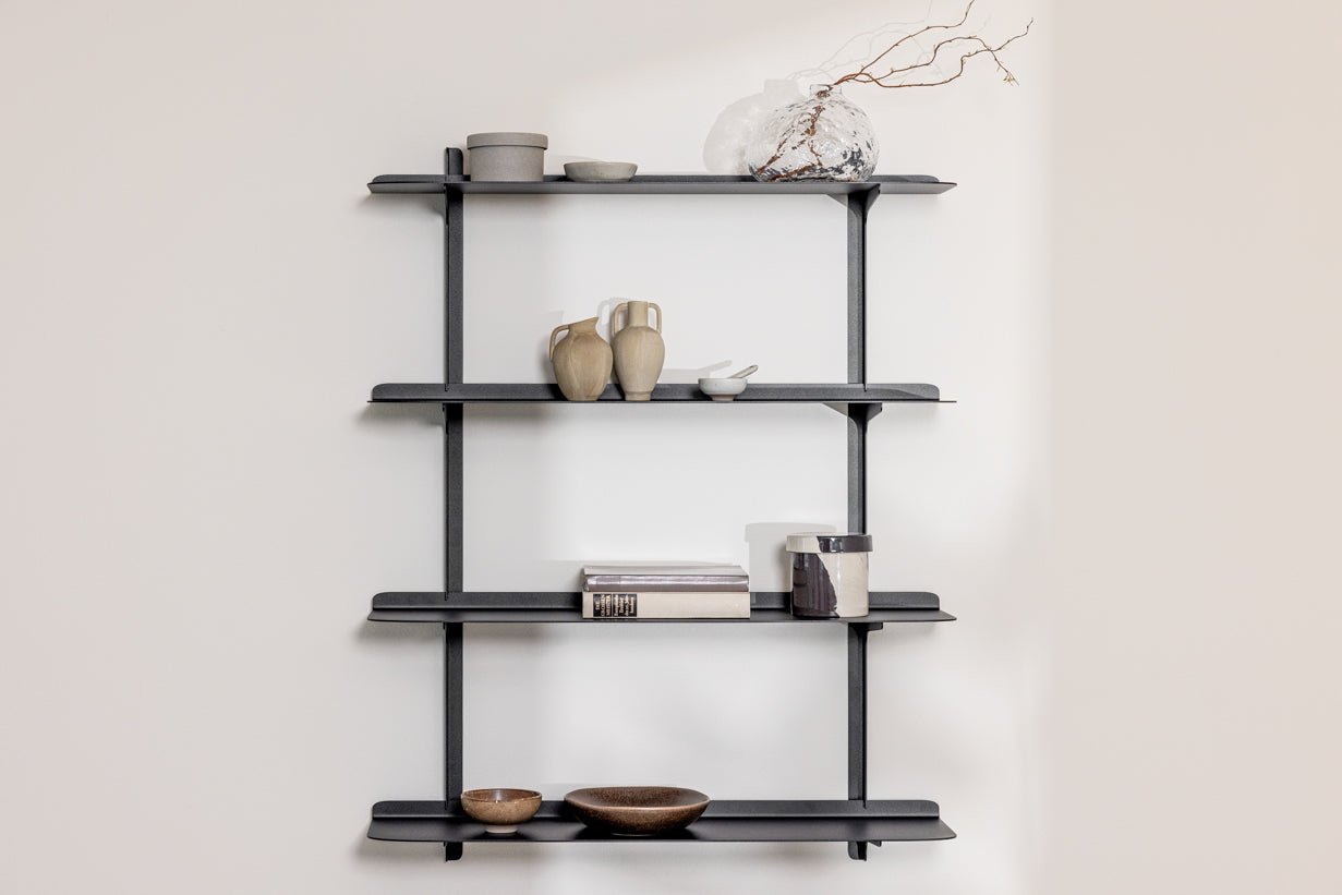 Wall Shelf Linara – Minimalist Metal Shelf with up to 4 Shelves