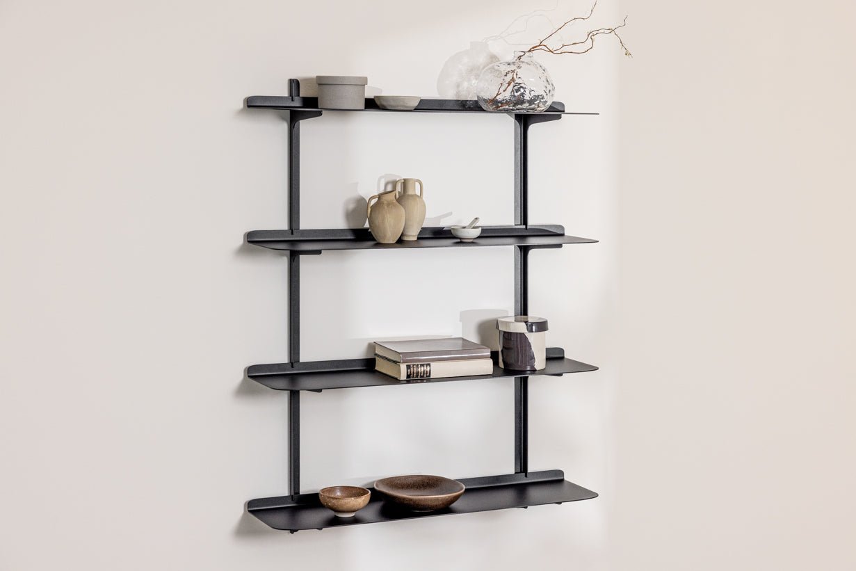 Wall Shelf Linara – Minimalist Metal Shelf with up to 4 Shelves