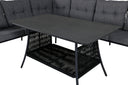 Lounge Set Madrid – in Schwarz aus Polyester-Seil und Metall