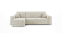 Designer Ecksofa Lunaro Mini mit Schlaf- und Klappfunktion in Cord