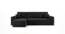 Designer Ecksofa Lunaro Mini mit Schlaf- und Klappfunktion in Cord