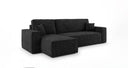 Designer Ecksofa Lunaro Mini mit Schlaf- und Klappfunktion in Cord