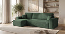 Designer Ecksofa Lunaro Mini mit Schlaf- und Klappfunktion in Cord