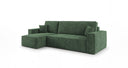 Designer Ecksofa Lunaro Mini mit Schlaf- und Klappfunktion in Cord