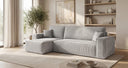 Designer Ecksofa Lunaro Mini mit Schlaf- und Klappfunktion in Cord