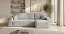 Designer Ecksofa Lunaro Mini mit Schlaf- und Klappfunktion in Cord