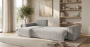 Designer Ecksofa Lunaro Mini mit Schlaf- und Klappfunktion in Cord