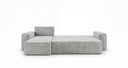 Designer Ecksofa Lunaro Mini mit Schlaf- und Klappfunktion in Cord