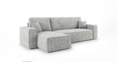 Designer Ecksofa Lunaro Mini mit Schlaf- und Klappfunktion in Cord