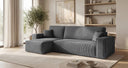 Designer Ecksofa Lunaro Mini mit Schlaf- und Klappfunktion in Cord