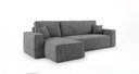 Designer Ecksofa Lunaro Mini mit Schlaf- und Klappfunktion in Cord