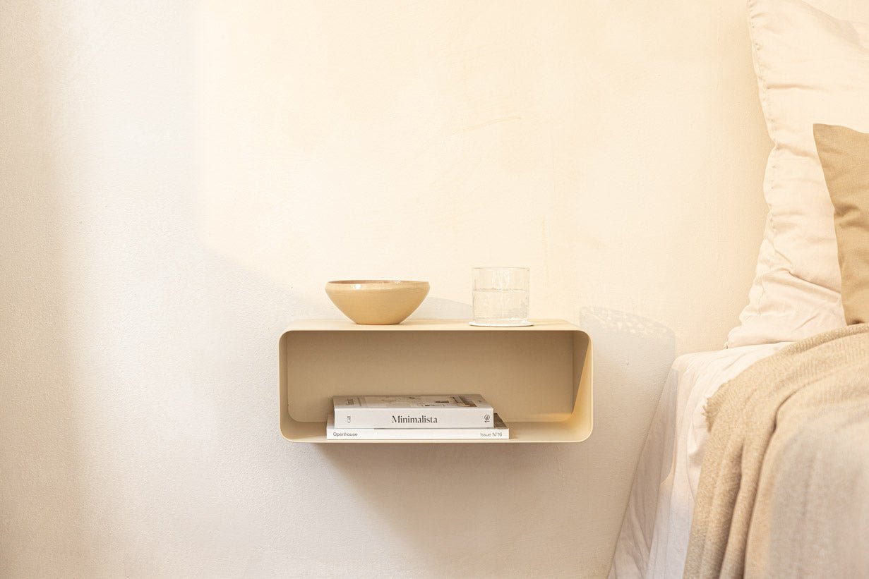 Nightstand Nelio – Hanging Design with Cable Routing