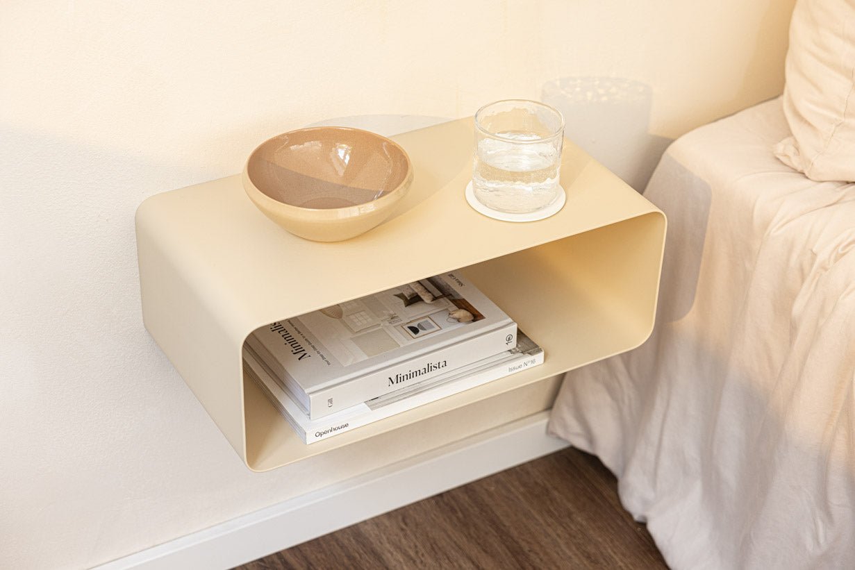 Nightstand Nelio – Hanging Design with Cable Routing