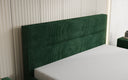 Designer upholstered bed Merry in Corduroy with storage