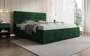 Designer upholstered bed Merry in Corduroy with storage