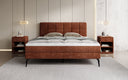 Boxspringbett Vera in Cord mit hohen Füßen